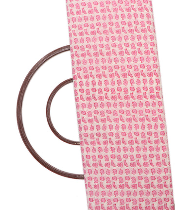 White Colour Animal Printed Cotton Fabric